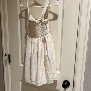 American Eagle Outfitters Cream Dress